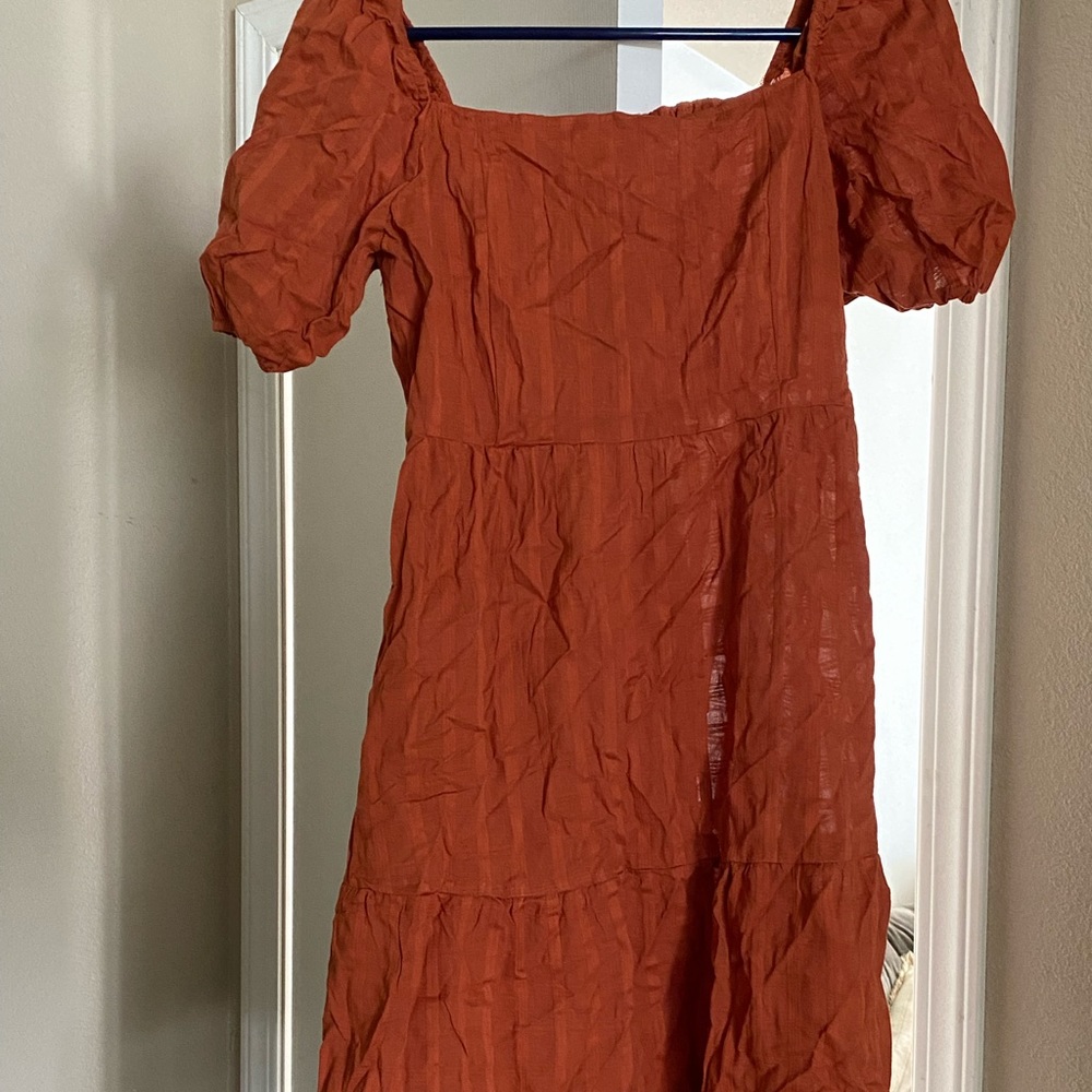 Orange shein dress